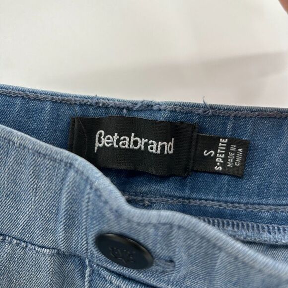 BETABRAND Light Wash Stretch Denim Pull On Skinny Jeans Size Small Petite - Picture 6 of 7